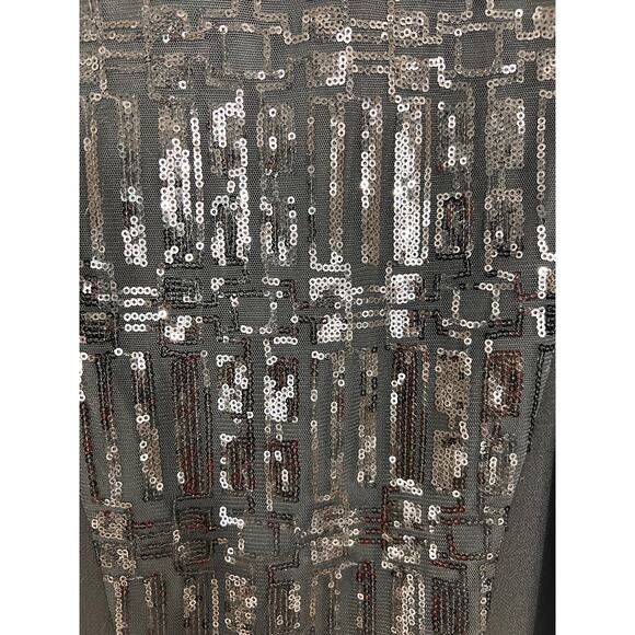 BCBGeneration Black Sequin Detail Shift Dress | Size S - Picture 6 of 11